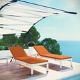 thumbnail image 7 of Shore Set of 2 Outdoor Patio Aluminum Chaise with Cushions, 7 of 7