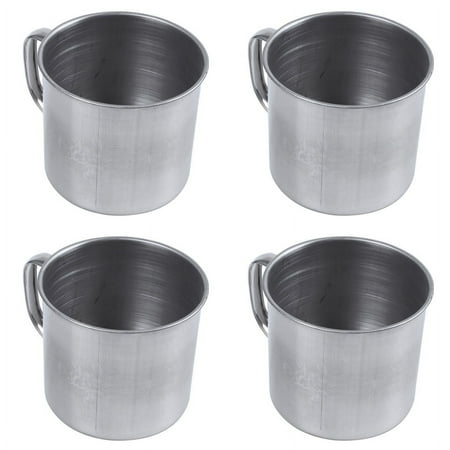 

4X Stainless Steel Coffee Tea Mug Cup-Camping/Travel-3.5 Inch