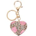 thumbnail image 1 of 1pc brillante rosa corazón llavero llavero llaves de coche colgantes colgantes regalo de souvenir, 1 of 5