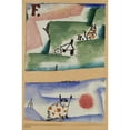 thumbnail image 2 of Paul Klee 11x14 Black Ornate Wood Framed Double Matted Museum Art Print Titled: Tomcat's Turf (1919), 2 of 5