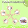 thumbnail image 4 of Paquete de 10 manualidades con espejos de madera para niños, mini espejos de princesa de madera, espejo de mano sin terminar, 4 of 5