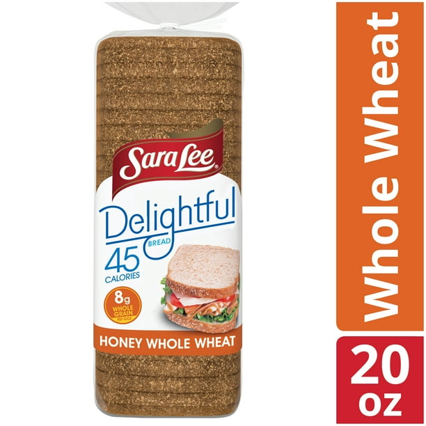 Sara Lee Delightful Honey Whole Wheat Bread, 45 Calories per Slice, 1