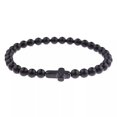 thumbnail image 5 of EOEMY 6mm Chakra Natural Stone Cross Beads Women Men Elastic Bracelets Charm Jewelry, 5 of 9