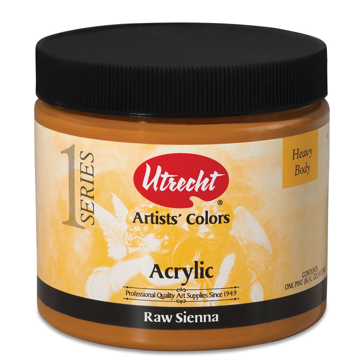 Utrecht Artists' Acrylic Paint - Raw Sienna, Pint
