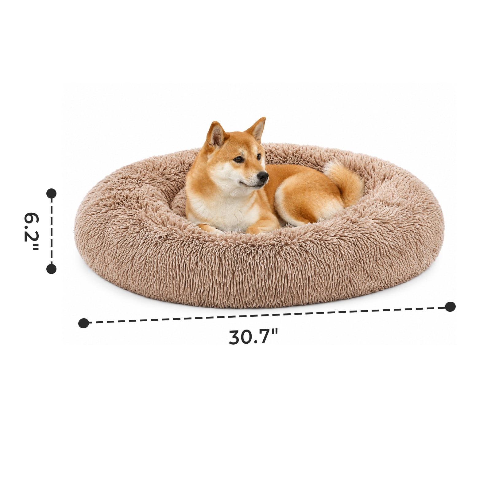 Alvantor 30''/36'' Dog Bed Comfortable Donut Cuddler Round Pet Beds Ultra Soft Washable Dog and Cat Cushion Bed, Fits up to 45 lbs/90 lbs Pets