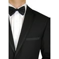 thumbnail image 3 of GN GIORGIO NAPOLI Men's Tuxedo Suit 2 Button Notch Lapel Jacket Adjustable Pant black, 3 of 6