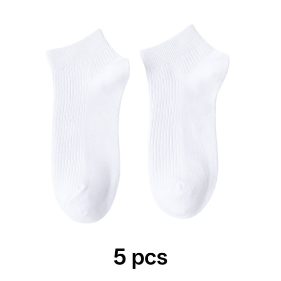 TELOLY Cotton Socks for Men,Arch Support Ankle Socks,Combed Cotton Socks for Men 9-12,White