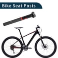 thumbnail image 3 of Publicaciones de asiento de bicicleta Unique Bargains con ajuste de altura y ángulo, poste de sillín de bicicleta, tubo de asiento negro mate, negro brillante, rojo, 1 Pc 31.6x300mm fibra de carbono, 3 of 7
