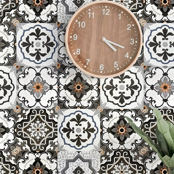 1 Roll Self-Adhesive Wallpaper, Simulation Tile Thickened Contact Paper, Peel And Stick, Waterproof Removable Living Room Kitchen Bedroom Dormitory Wallpaper, Furniture Refurbishment Wallpaper, Aesthe