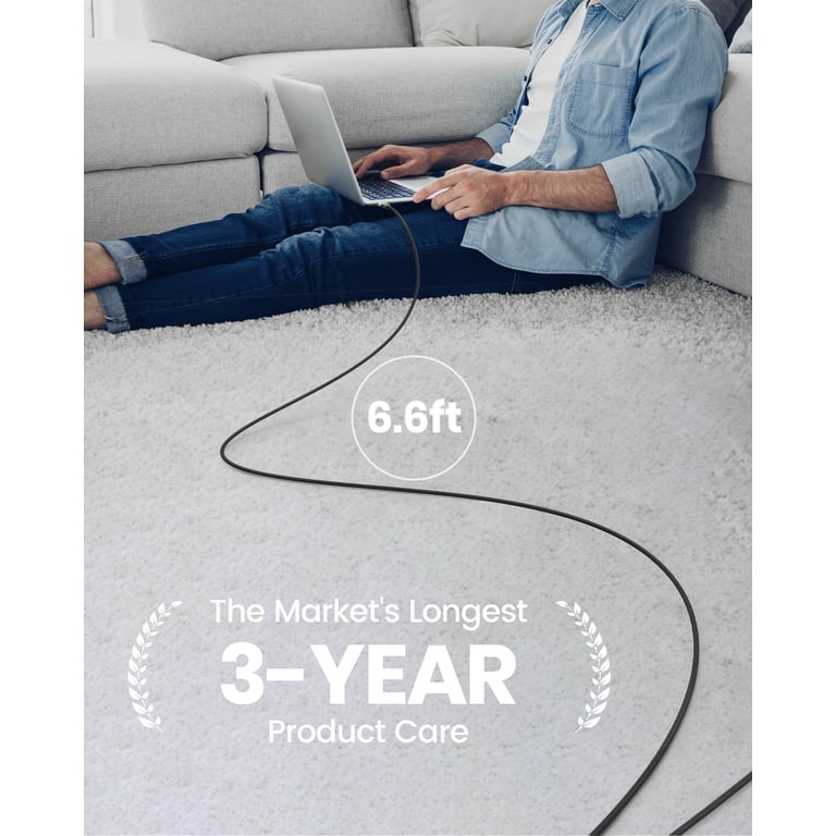 INIU 100W USB-C to USB-C Cable, 6.6 ft, Black photo 7