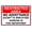 Warning Sign 1, variant on Restricted Area Safety Sign All Persons Must Have Permission From Area Supervision Before Entering - 8"x12" Tin Metal Road Street Sign, Outdoor Decor Caution Sign, Supervision Permission