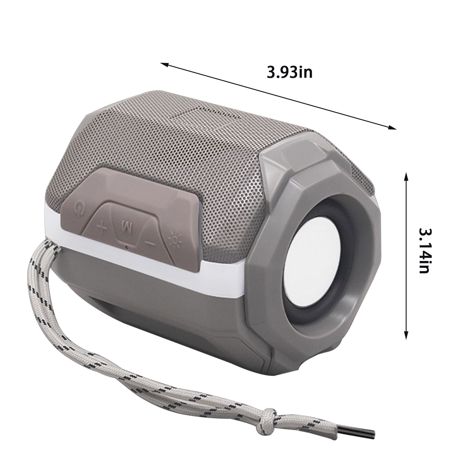 Liquidation Usloyux Haut-Parleur Compact Bluetooth Offres Prime Day - Haut-Parleur Bluetooth Sans Fil Haut-Parleur Intelligent Mobile Haut-Parleur Portable de Sport de Plein Air, Gris