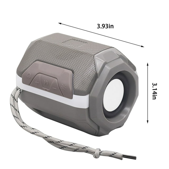 Liquidation Usloyux Haut-Parleur Compact Bluetooth Offres Prime Day - Haut-Parleur Bluetooth Sans Fil Haut-Parleur Intelligent Mobile Haut-Parleur Portable de Sport de Plein Air, Gris