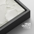 thumbnail image 4 of PixonSign Framed Wall Art White Brush Stroke Plaster Pattern Abstract Shape Paintings Minimalism Modern Art Decoration Contemporary Canvas Prints Fine Art Cool for Rooms - 16"x24" Black, 4 of 5