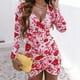 thumbnail image 4 of ICHUANYI Liquidación Vestido sexy de manga larga con cuello en V cruzado y estampado para mujer ICHUANYI WER202308245617, 4 of 9