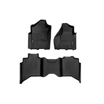 WeatherTech Custom Fit FloorLiners compatible with Ram 4500/5500, Ram Truck 4500/5500 - 1st & 2nd Row, Black