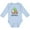 AE-Light Blue, variant on My 2nd Christmas with Santa Reindeer and Tree Boys or Girls Long Sleeve Baby Bodysuit