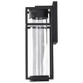 thumbnail image 3 of Nuvo Lighting Ledges 6W LED Medium Wall Lantern Matte Black with Clear Seeded Glass, 3 of 7