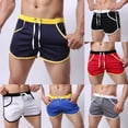thumbnail image 3 of Mens Sports Training Bodybuilding Shorts Workout Fitness Running GYM Pants, 3 of 8