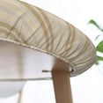 thumbnail image 6 of Round Fitted Tablecloth 44 Inch, Modern Abstract Neutral Color Fitted Round Table Cover Fitted Tablecloth Stain Resistant Tabletop Cover Cloth Table Cover for Party, Wedding, Cocktail, Banquet, 6 of 8
