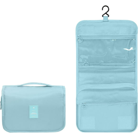 Weavehouse Neceser de Viaje con Gancho, Neceser Colgante para Mujer, Neceser de Viaje para Maquillaje, Organizador Pequeño de Neceser de Viaje