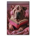 thumbnail image 3 of Chinese Decor Poster Unframe, Chinese Dog Canvas Wall Art, Dog Reading Book Canvas Print Painting Poster Wall Decor Dog Lovers Gifts, 3 of 6
