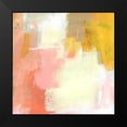 thumbnail image 2 of Barnes, Victoria 15x15 Black Modern Framed Museum Art Print Titled - Yellow and Blush I, 2 of 5
