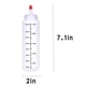 thumbnail image 2 of Baaxxango Paquete de 12 botellas de plástico de 8 oz/240 ml, botella de plástico con escala de polietileno, plástico duradero con tapa de punta roja y escala negra para salsas de ketchup, aderezos de, 2 of 5