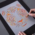 thumbnail image 2 of Painting template creative animal theme lace ruler personality scratch painting Template, 2 of 5