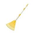 thumbnail image 2 of oshhni Leaf Rake Steel 14 Tines Heavy Duty Kids Rake for Shrub Children Flower Beds yellow, 2 of 9