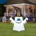 thumbnail image 2 of Airblown Inflatables Ghost with Witch Hat, 4', 2 of 11