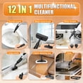 thumbnail image 2 of EXLUVON Handheld Steam Cleaner, 1500W Pressurized 10s Instant Heat Steam Cleaner for Home, Upgrade 15fl oz Tank, Lightweight Portable Steamer for Cleaning Kitchen, Grout, Furniture, Couch Car and Bat, 2 of 9
