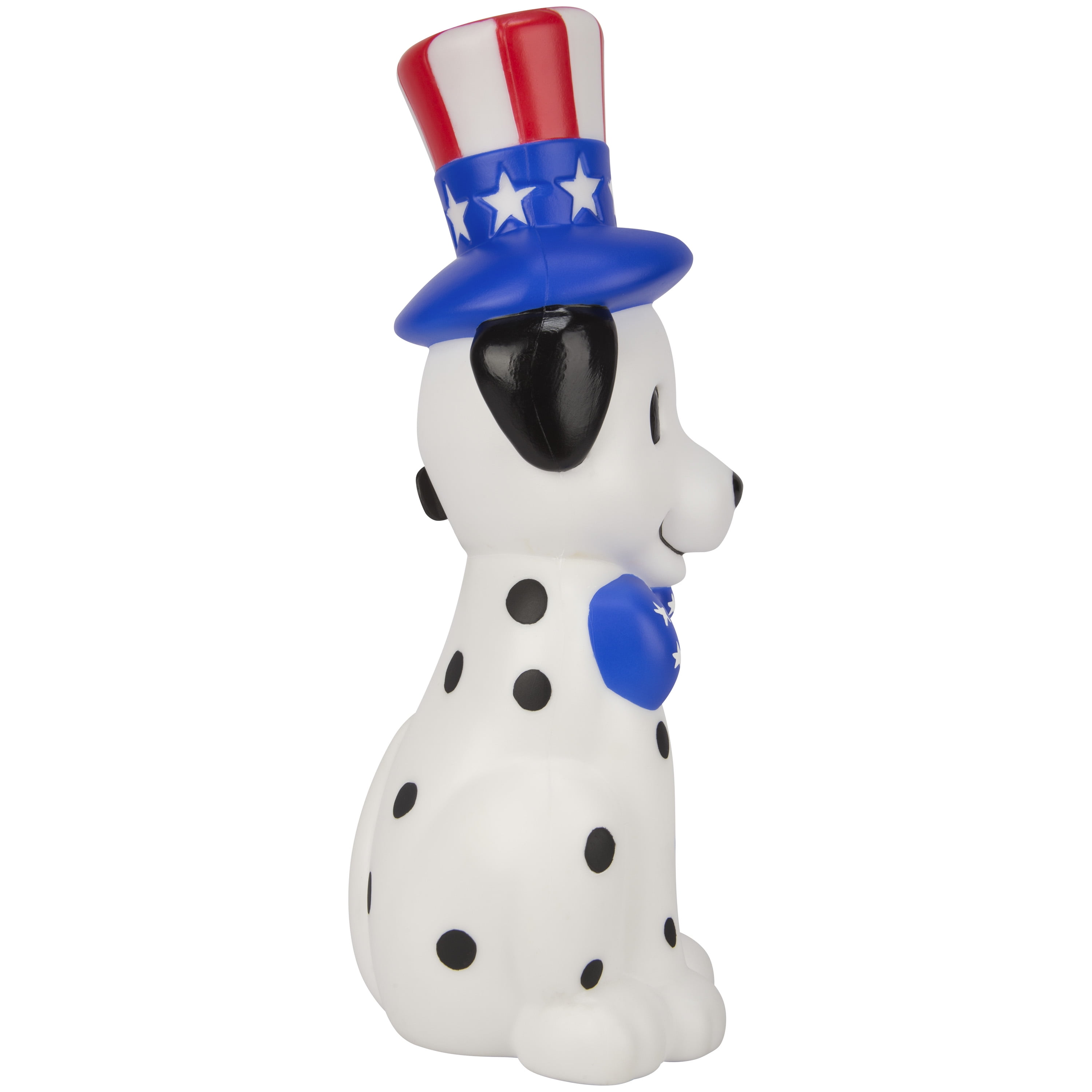 Independence Day Lighted Blow Mold Indoor Décor Patriotic Dalmatian Puppy 13.97 in x 4.60 in x 5.63 in 0.77 lb