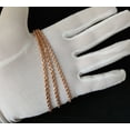 thumbnail image 2 of 10K SOLID Rose Gold Rope Chain ,Real Rose Gold Rope Chain Necklace 2.2mm-3.5mm 16-26 inches, Heavy Real 10K Gold Rope Chain,  Men and Women (Width:3.2mm; Necklace length:20;), 2 of 5