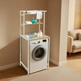 thumbnail image 5 of Over Washer And Dryer Shelves，3--Tier Heavy Duty Laundry Room Organization With Shelf Capacity And Top Crossbar, 5 of 13