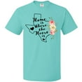 thumbnail image 3 of Inktastic Texas Home is Where the Heart is with Watercolor Floral T-Shirt, 3 of 5