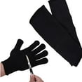 thumbnail image 3 of Guantes de seguridad de trabajo resistentes a cortes y mangas de brazo Alambre de acero inoxidable protector anti-cortes para carnicero constructor jardinero Scienceny JJ14603-00B, 3 of 6