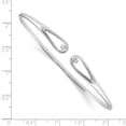 thumbnail image 2 of SS White Ice .02ct. Diamond Bangle Bracelet Inch "Bracelets, 2 of 5