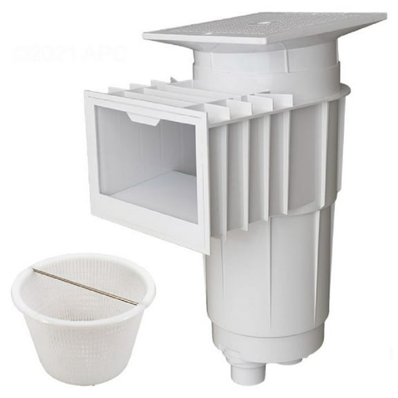 Hayward SP1071T2SP White-Colored 1.5" Concrete Pools Skimmer Master IG Complete