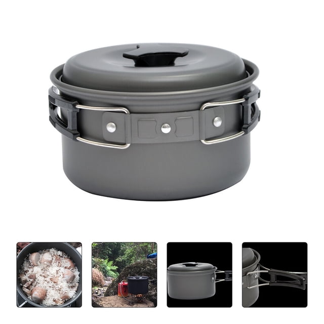 OUNONA 1Pcs Safe Material Camping Cookware Set for Outdoor Cooking and Picnics