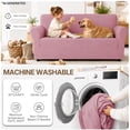 thumbnail image 6 of JIATER 1-Piece Sofa Cover Stretch Couch Cover Washable Sofa Slipcover Furniture Protector for Loveseat Sofa,Grey Rose, 6 of 7