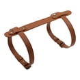 thumbnail image 1 of Correa de PU ajustable para esterilla de yoga, cinturón de hombro multiusos para transportar esterilla de yoga y marrón claro, 1 of 8