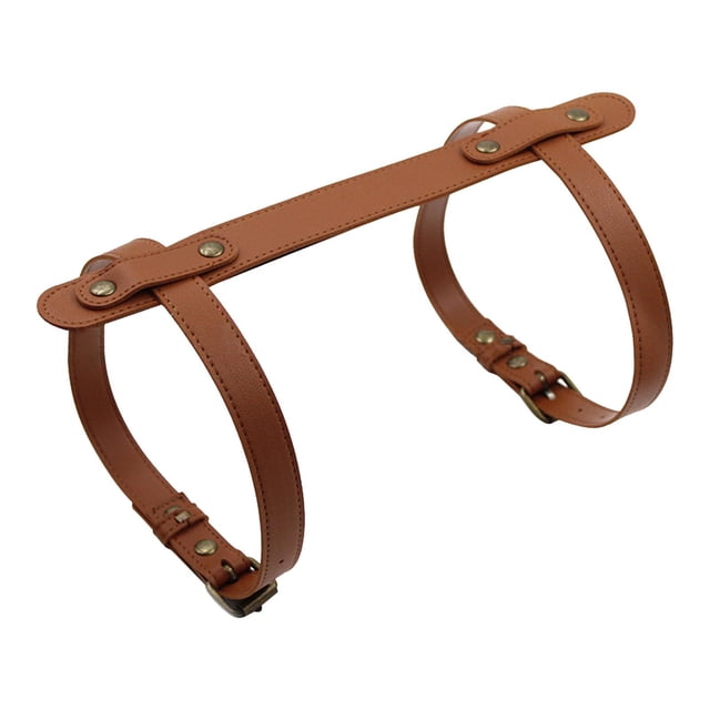 Correa de PU ajustable para esterilla de yoga, cinturón de hombro multiusos para transportar esterilla de yoga y marrón claro