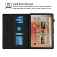 thumbnail image 3 of Artyond Case for Kindle Fire HD10 2023, PU Leather Card Slots Folio Multi-Angle Stand Cover with Auto Sleep/Wake Case for Amazon Kindle Fire HD10 / HD10 Plus Tablet,(13th Gen,2023 Release), Black, 3 of 8