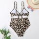 thumbnail image 5 of Conjunto de bikini de guepardo para mujer, traje de baño de dos piezas con lazo ajustable y corte alto, 5 of 5