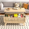 thumbnail image 5 of Lift Top Coffee Tables for Living Room, Rising Wooden Dining Center Tables, Square Coffee Table, 5 of 7