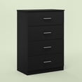 thumbnail image 3 of Furinno Tidur Simple Design 4-Drawer Dresser with Handle, Americano, 3 of 6