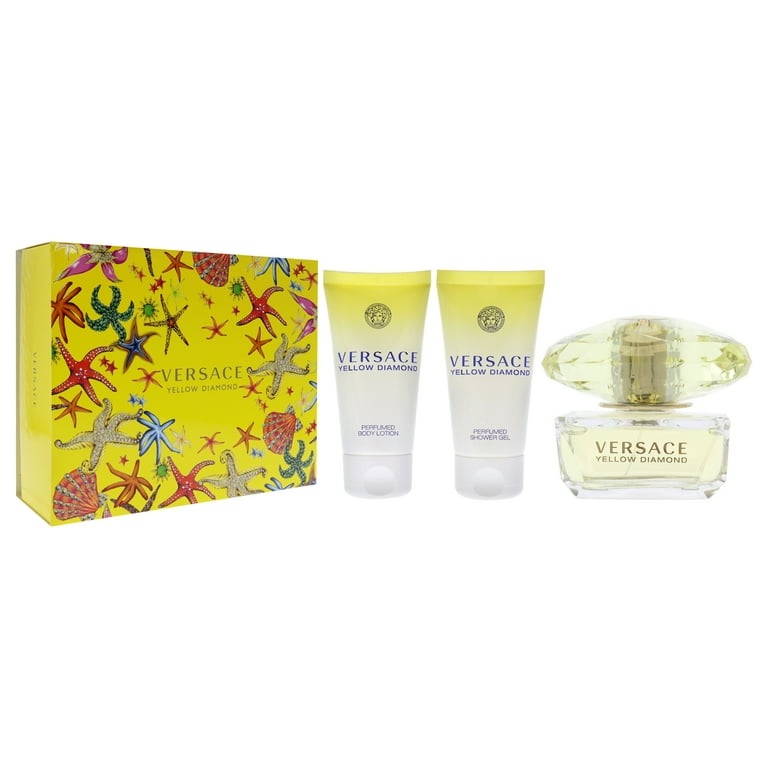 Versace Yellow Diamond Women's 3 Piece Gift Set - 1.7 Oz Eau