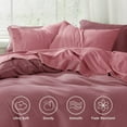 thumbnail image 3 of Queen Sheet Set - 4 Pieces Soft Queen Size Sheets - Breathable & Cooling - Hotel Luxury - Easy Care Polyester Microfiber Bedding for Women, Men, Dark Grey, 3 of 5