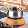 thumbnail image 5 of Set of 12 Stainless Steel Fondue Forks, 9.5 Inches Cheese Fondue Sticks Smore Sticks with Wooden Handle Heat Resistant for Chocolate Fountain Cheese Fondue Roast Marshmallows Fruits, 5 of 6